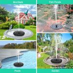 Solar-Wasserbrunnen, Pool, Vogelbad im Freien, solarbetriebener Brunnen, schwimmendes Wasser, 13cm, 16cm – Bild 6