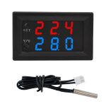 W2809 Digitalanzeige Dual-Display-Thermostat Schlüpfen Haustierhaus Intelligentes wasserdichtes NTC-Temperaturkontrollinstrument, W2809
