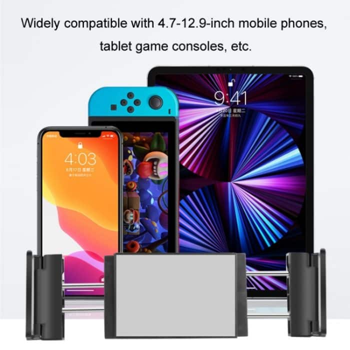 Auto-Rücksitz-Schnallentyp, drehbarer Teleskop-Handy-Tablet-Halter, Tablet Holder(Black) – Bild 5