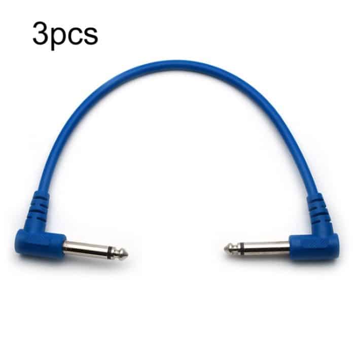 3 Stück 40 cm Gitarren-Bass-Einzelblock-Effektgeräteanschluss, kurze Leitung, zufällige Farblieferung – Bild 1