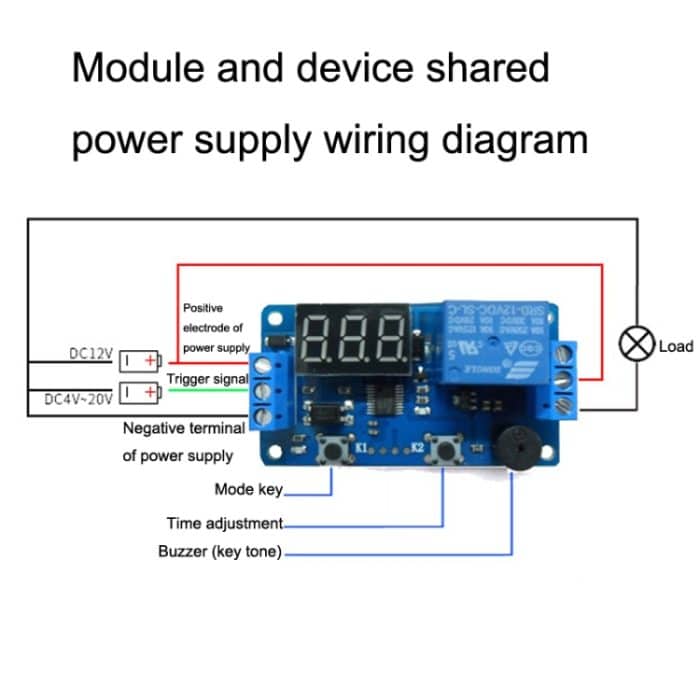 DK-C-01 Auto programmierbares Timing-LCD-Digitalanzeige-Relaismodul kann DC-AC-Verzögerungsrelais steuern – Bild 4
