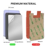 AhaStyle PT169 Handy-Silikon-Rückseite, Kartenetui, Buskarte, Bankkarte, praktischer Organizer, PT169 (Pink), PT169 (Black), PT169 (Green), PT169 (Purple) – Bild 3