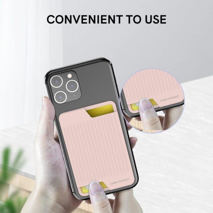 AhaStyle PT169 Handy-Silikon-Rückseite, Kartenetui, Buskarte, Bankkarte, praktischer Organizer, PT169 (Pink), PT169 (Black), PT169 (Green), PT169 (Purple) – Bild 5