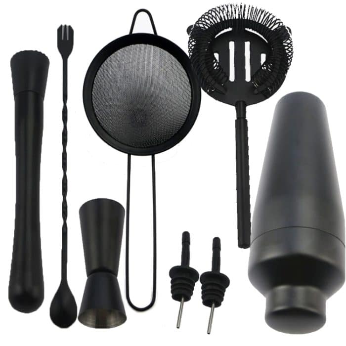 8-in-1-Edelstahl-Barkeeper-Set, Cocktail-Werkzeuge – Bild 2