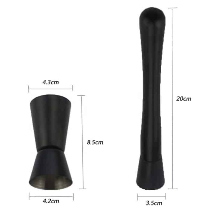 8-in-1-Edelstahl-Barkeeper-Set, Cocktail-Werkzeuge – Bild 5