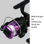 YUMOSHI JL200 Spinnrolle mit Schnur, With Line(Electroplated Blue), With Line(Electroplated Yellow), With Line(Electroplated Red), With Line(Electroplated Silver), With Line(Electroplated Green) – Bild 5