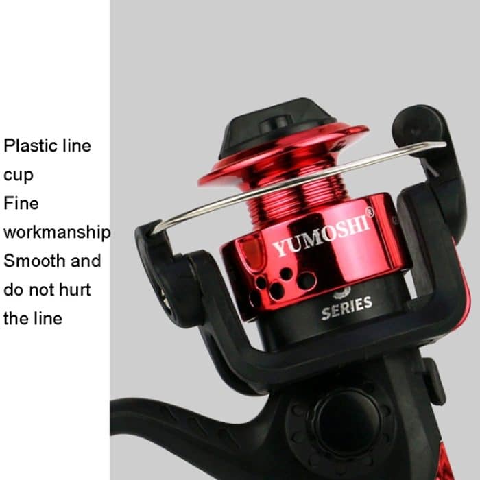YUMOSHI JL200 Angelrolle ohne Schnurbeschichtung, Kopf, Metallbewegung, Spinnrolle, Without Line (Electroplated Red), Without Line (Electroplated Blue), Without Line (Electroplated Yellow), Without Line (Electroplated Silver)... – Bild 4