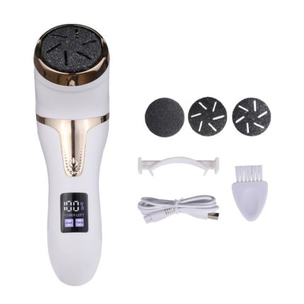 JD-510 Wiederaufladbarer elektrischer Hornhautentferner mit Staubsauger, White, 10 In 1 Kit White, Black, 10 In 1 Kit Black