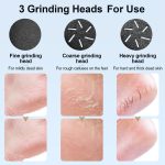 JD-510 Wiederaufladbarer elektrischer Hornhautentferner mit Staubsauger, White, 10 In 1 Kit White, Black, 10 In 1 Kit  Black – Bild 4