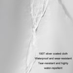 190T Silber beschichtetes Auto-Regen-Sonnenschutz-Autoabdeckung mit reflektierendem Streifen, S, M, L, XL, XXL, Y-M, Y-L, Y-XL – Bild 3