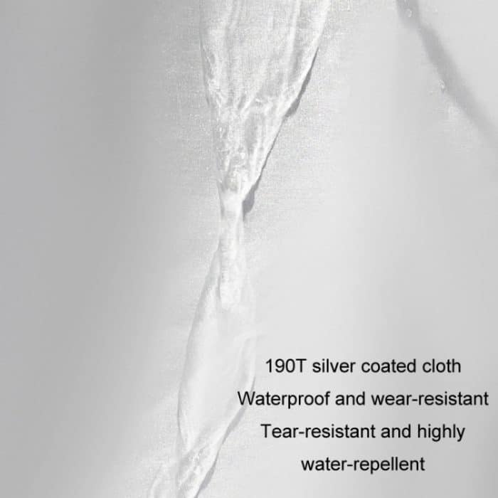 190T Silber beschichtetes Auto-Regen-Sonnenschutz-Autoabdeckung mit reflektierendem Streifen, S, M, L, XL, XXL, Y-M, Y-L, Y-XL – Bild 3