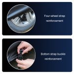 190T Silber beschichtetes Auto-Regen-Sonnenschutz-Autoabdeckung mit reflektierendem Streifen, S, M, L, XL, XXL, Y-M, Y-L, Y-XL – Bild 4