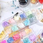 Symphony Flake Mica Flake Shell Nail Art Pailletten, BK, BH, BY, YM – Bild 3