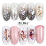 Symphony Flake Mica Flake Shell Nail Art Pailletten, BK, BH, BY, YM – Bild 5
