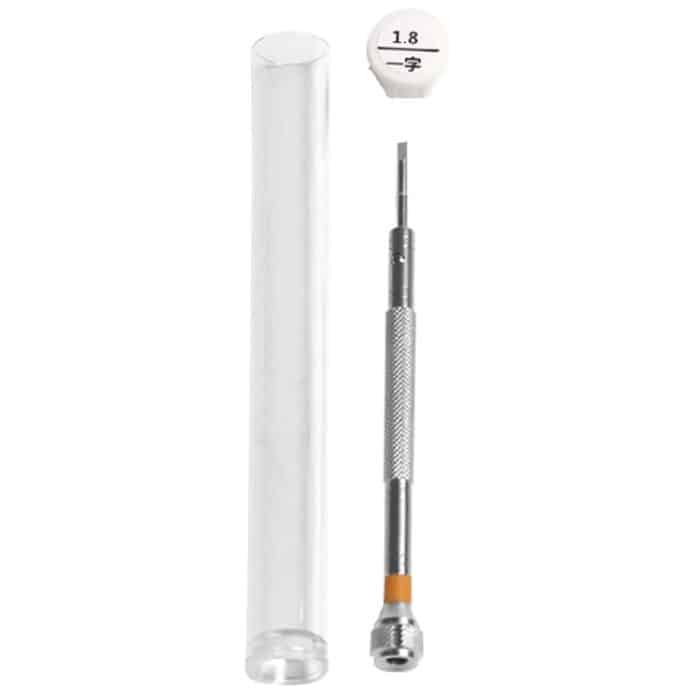 LSD5120 Reparatur von Uhrengläsern, Edelstahl-Schraubendreher, Präzisions-Uhrenschraubendreher-Werkzeug, 1.8 Straight (Orange), 2.0 Straight (Green), 1.4 Phillips (Gray), 1.6 Phillips (Purple), 1.2 Phillips (Red) – Bild 1