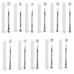 LSD5120 Reparatur von Uhrengläsern, Edelstahl-Schraubendreher, Präzisions-Uhrenschraubendreher-Werkzeug, 0.6 Straight (White), 0.8 Straight (Yellow), 1.0 Straight (Black), 1.2 Straight (Red), 1.4 Straight (Gray), 1.6 Straight (Purple) – Bild 2