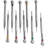 LSD5120 Reparatur von Uhrengläsern, Edelstahl-Schraubendreher, Präzisions-Uhrenschraubendreher-Werkzeug, 0.6 Straight (White), 0.8 Straight (Yellow), 1.0 Straight (Black), 1.2 Straight (Red), 1.4 Straight (Gray), 1.6 Straight (Purple) – Bild 5