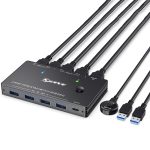KC-KVM8201 USB3.0-Switch U-Disk-Drucker Zwei Computer zur gemeinsamen Nutzung eines 8K-HDMI-KVM-Switches, KC-KVM8201