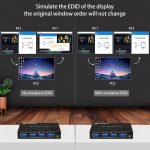 KC-KVM201A 2 In 1 Out 4K 60 Hz HDMI KVM Switching USB3.0 Shared Computer Shaped Printer U Disk, KC-KVM201A – Bild 6