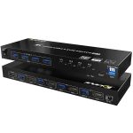 KVM401A 4 Ports USB 3.0 Shared Device HDMI KVM Switch HUB Shared Converter, KVM401A – Bild 2