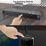 KVM401A 4 Ports USB 3.0 Shared Device HDMI KVM Switch HUB Shared Converter, KVM401A – Bild 3
