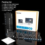 KVM401A 4 Ports USB 3.0 Shared Device HDMI KVM Switch HUB Shared Converter, KVM401A – Bild 9