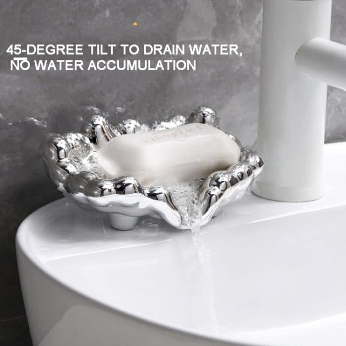 Galvanik-Seifenbox, Duft-Toiletten-Freistanzer, Seifenhalter, Golden, Silver – Bild 3