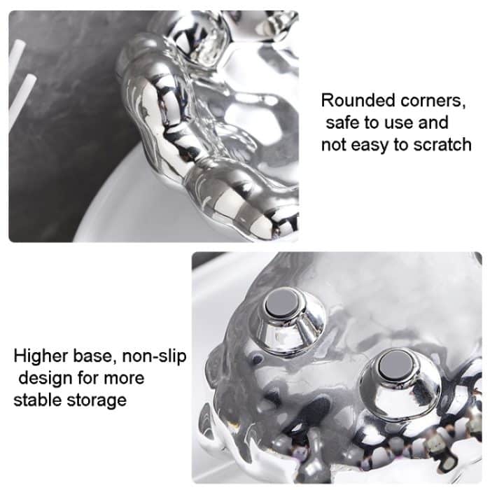 Galvanik-Seifenbox, Duft-Toiletten-Freistanzer, Seifenhalter, Golden, Silver – Bild 7