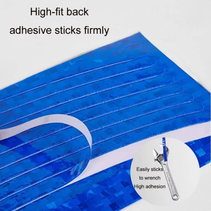 10 Stück reflektierende Aufkleber für Fahrradfelgen, Reitausrüstungszubehör – Bild 3