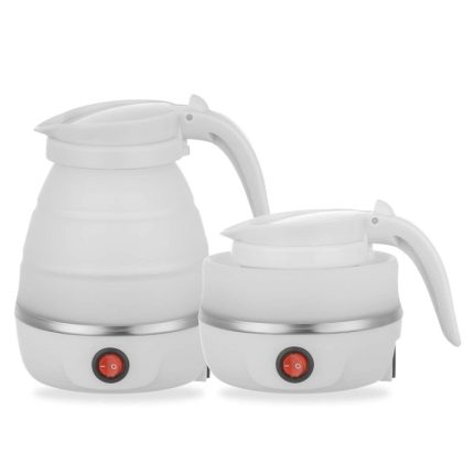 Tragbarer, zusammenklappbarer Silikon-Wasserkocher für Haushaltsreisen, EU Plug 220V, US Plug 110V, UK Plug