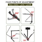 DT-06 Desktop Overlook Handyhalterung Kamera Fülllicht Universelle faltbare Halterung – Bild 7
