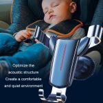 Luftauslass dreieckiger Schwerkraftsensor Auto-Handyhalter, Black Hook Clip, Golden Hook Clip, Black Olecranon Clip, Golden Olecranon Clip, Black One Word Clip, Golden One Word Clip – Bild 6