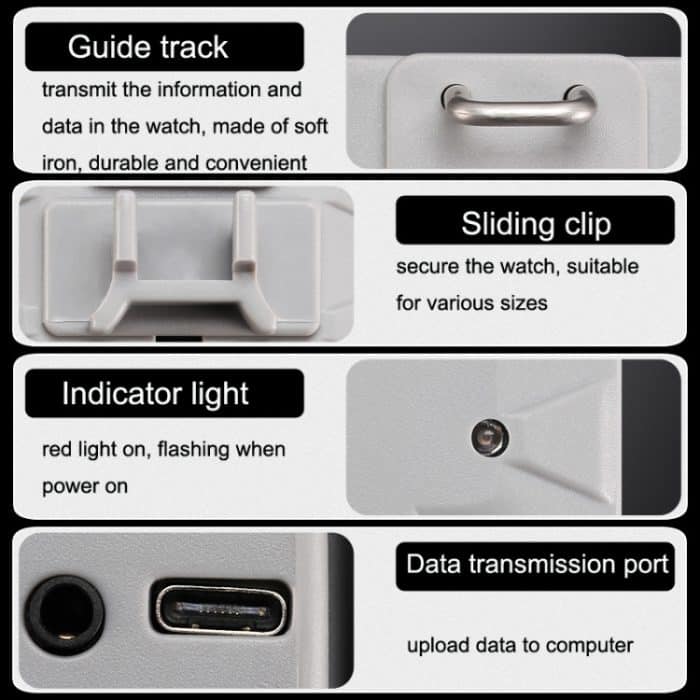 SHICHI Uhrenwartungstests, schnelle, langsame Werkzeuge, vollautomatischer Detektor, mechanische Uhrenschule – Bild 5