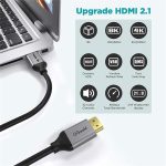 QGeeM QG-AV17 HDMI-zu-HDMI-Verbindungskabel unterstützt 8K und 60 Hz, 1m Length, 1.8m Length, 3m Length, 4.5m Length – Bild 4