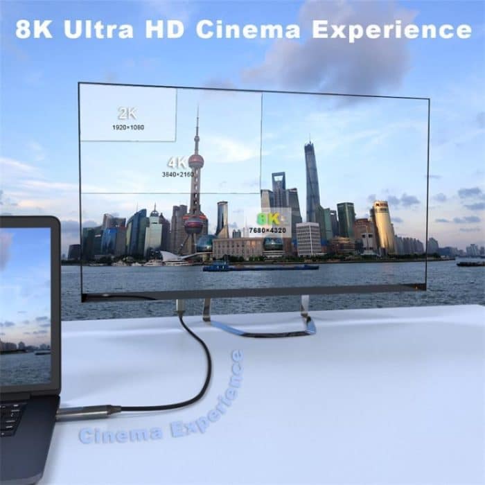 QGeeM QG-AV17 HDMI-zu-HDMI-Verbindungskabel unterstützt 8K und 60 Hz, 1m Length, 1.8m Length, 3m Length, 4.5m Length – Bild 10