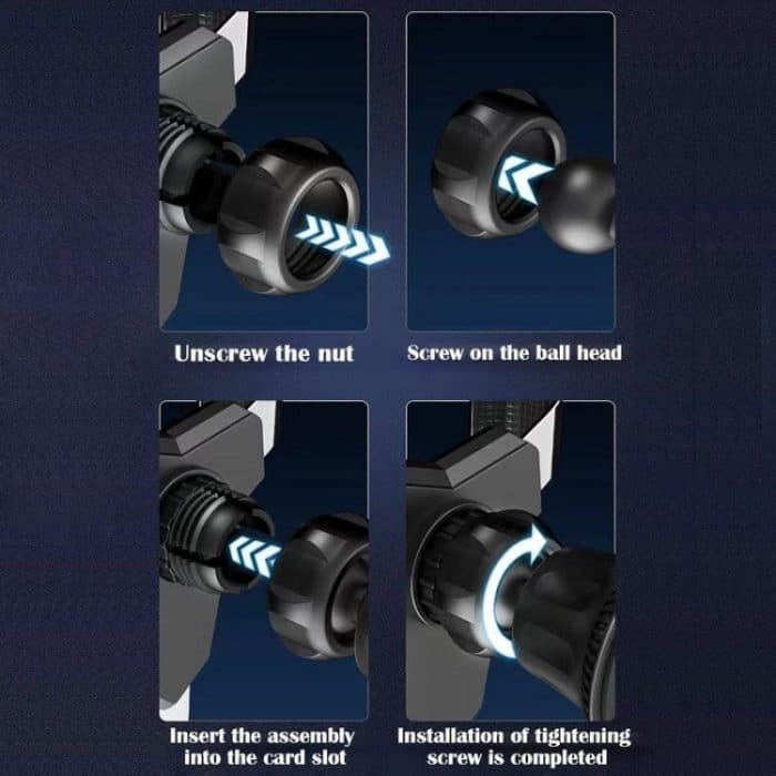 Gravity Navigation Auto-Luftauslass, dreieckiger Handyhalter – Bild 15