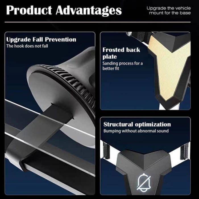 Gravity Navigation Auto-Luftauslass, dreieckiger Handyhalter – Bild 4