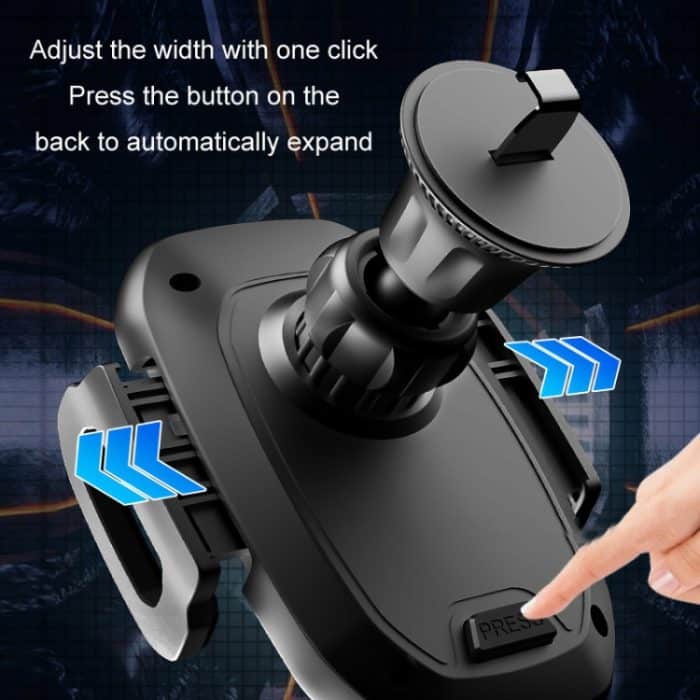 Haken-Typ-Auto-Handy-Navigations-Stützrahmen, Hook Mirror Black – Bild 6