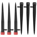 50 Stück FH-118 13 cm verstellbare 8 Löcher Bodenstecker Tropfer Gartenbewässerungssystem Bewässerungsdüse – Bild 2