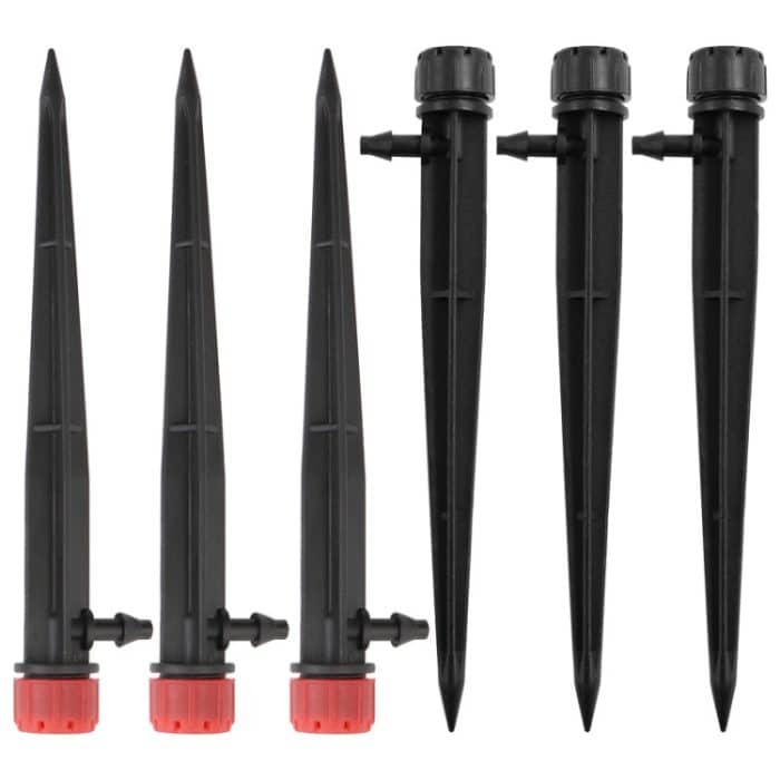 50 Stück FH-118 13 cm verstellbare 8 Löcher Bodenstecker Tropfer Gartenbewässerungssystem Bewässerungsdüse – Bild 2