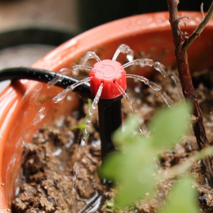 50 Stück FH-118 13 cm verstellbare 8 Löcher Bodenstecker Tropfer Gartenbewässerungssystem Bewässerungsdüse – Bild 6