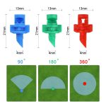 100 Stück YK8510 Brechungszerstäubung einfache Mikrosprinkler PE-Rohr-Bewässerungsdüse – Bild 2