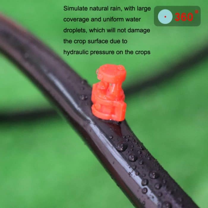 100 Stück YK8510 Brechungszerstäubung einfache Mikrosprinkler PE-Rohr-Bewässerungsdüse – Bild 7