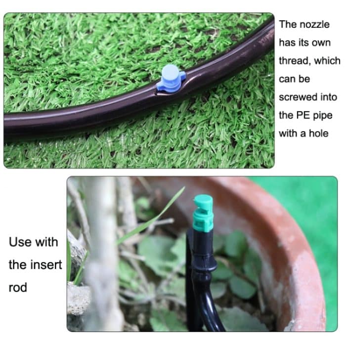 100 Stück YK8510 Brechungszerstäubung einfache Mikrosprinkler PE-Rohr-Bewässerungsdüse – Bild 8