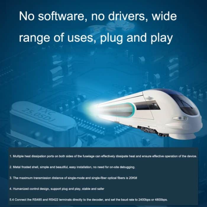 1 Paar YH-VD48508 SC 8-Wege bidirektionales Datennetzwerk Optischer Transceiver Glasfaser-Transceiver, 8-way Optical Transceiver – Bild 6