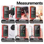 ANENG 683 Smart-Touchscreen-Multimeter mit automatischem Bereich und wiederaufladbarem Multimeter, 683 Red, 683 Black – Bild 11