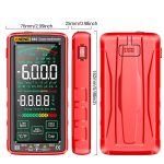 ANENG 683 Smart-Touchscreen-Multimeter mit automatischem Bereich und wiederaufladbarem Multimeter, 683 Red, 683 Black – Bild 3