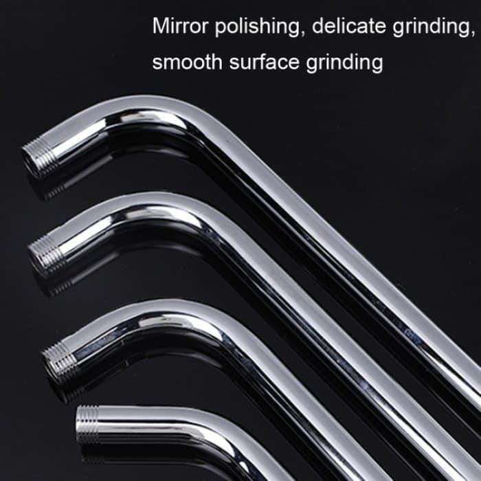 Top-Sprühstab-Duschrohr, Edelstahl-Duschauslassrohr-Winkelstück, 20cm, 29.5cm, 39cm, 49.5cm – Bild 5