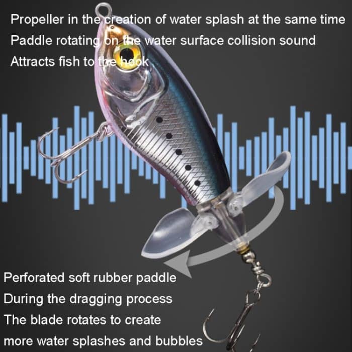 Doppelpaddel-Traktor-Surface-Tether-Roadrunner-Fake-Köder, Langstrecken-Wurfköder, DF065 9g – Bild 6
