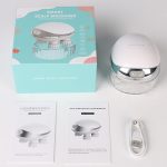 K111 Heiße Kompresse Rotlicht Kopfmassagegerät Elektrisches Kneten Vibration Wasserdichtes Kopfinstrument, K111 White – Bild 13